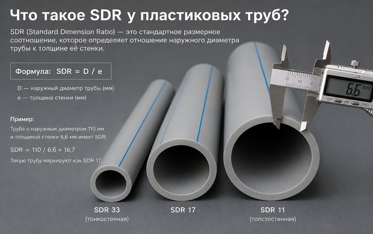 Что такое SDR у пластиковых труб?