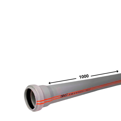Труба канализационная ПВХ 50*1000*3,2 мм Deniz