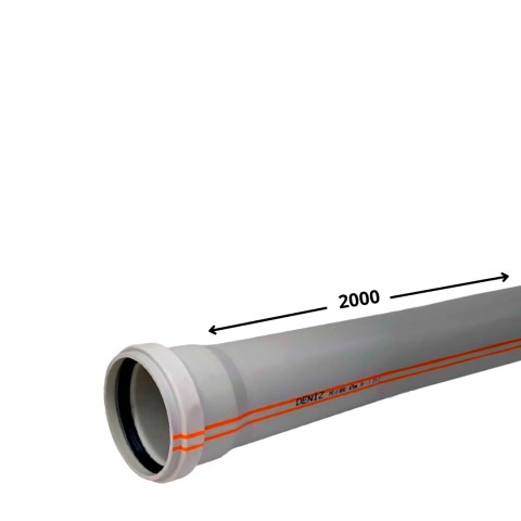 Труба канализационная ПВХ 70*2000*3,0 мм Deniz