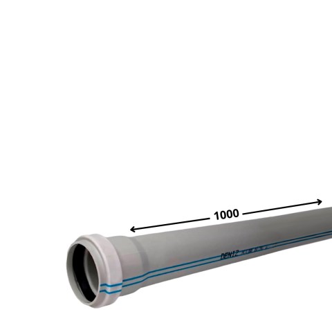Труба канализационная ПВХ 50*1000*2,2 мм Deniz