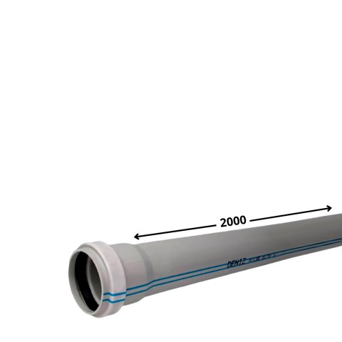 Труба канализационная ПВХ 50*2000*2,2 мм Deniz