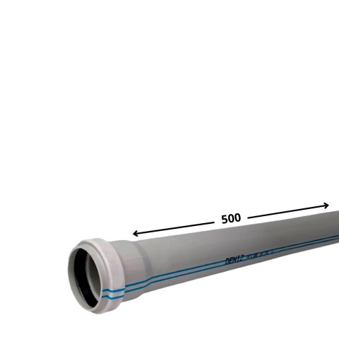 Труба канализационная ПВХ 50*500*2,2 мм Deniz 