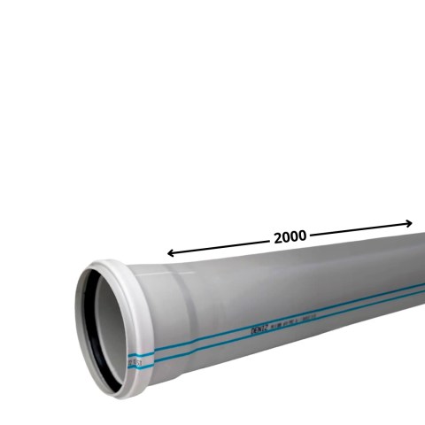 Труба канализационная ПВХ 100*2000*2,2 мм Deniz