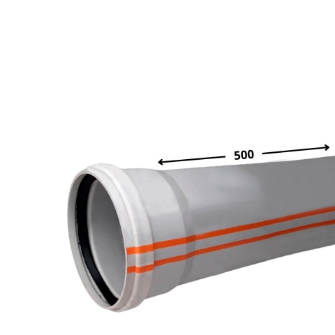 Труба канализационная ПВХ 150*500*4 мм Deniz